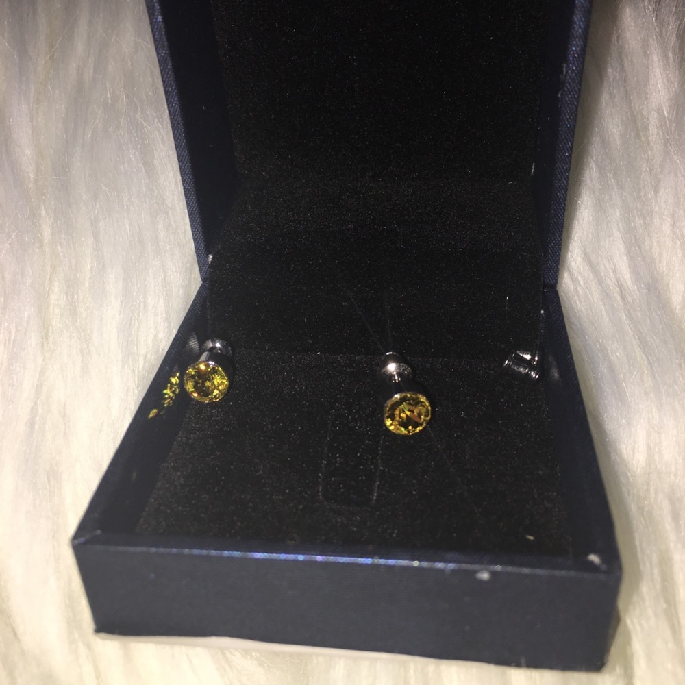 NWT!!! Yellow Stud Earrings